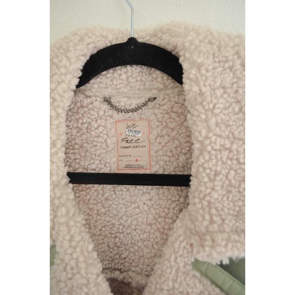 Free People Kaja Vegan Bonded Peacoat Large - Picture 6 of 8